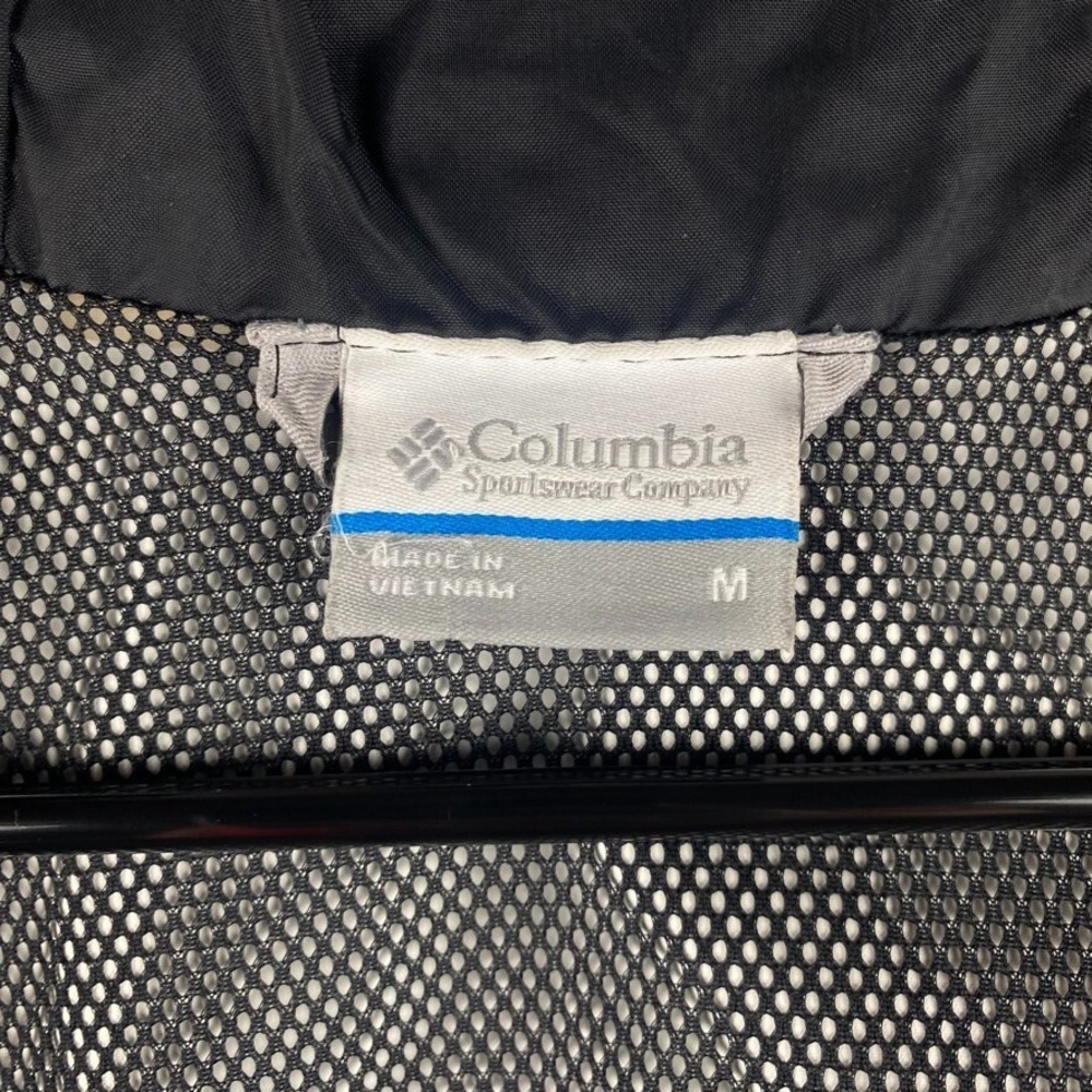 Columbia Jacket Women Medium Black Arcadia Print Omnitech Windbreaker Waterproof - Picture 6 of 12